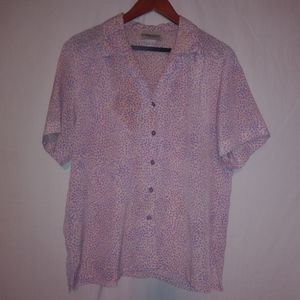 DonnKenny XL Pink Lavender Pattern Top Plus